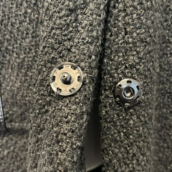 Ross Mayer Black Boucle Wool Lined Winter Coat Size 4 - Picture 8 of 16